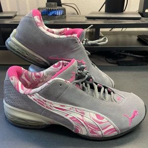 Puma Suede Shoes Women’s 10 Gray /Pink shoes